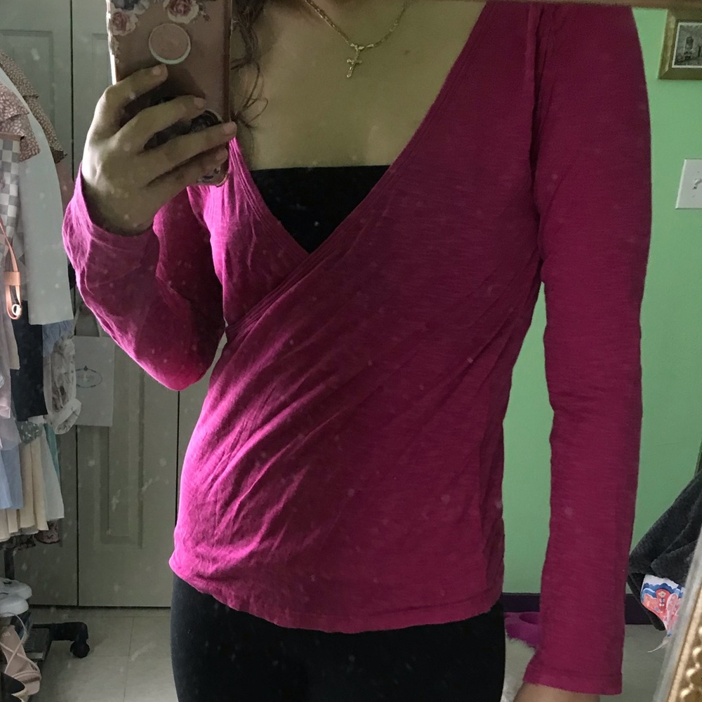 💖4/$16 Lounge North face wrap top